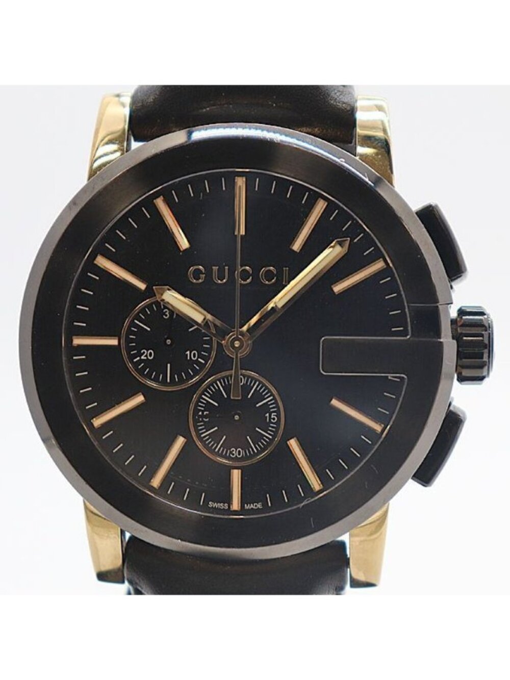 Gucci G Chrono Small Seconds 101.2 Black Dial Watch
